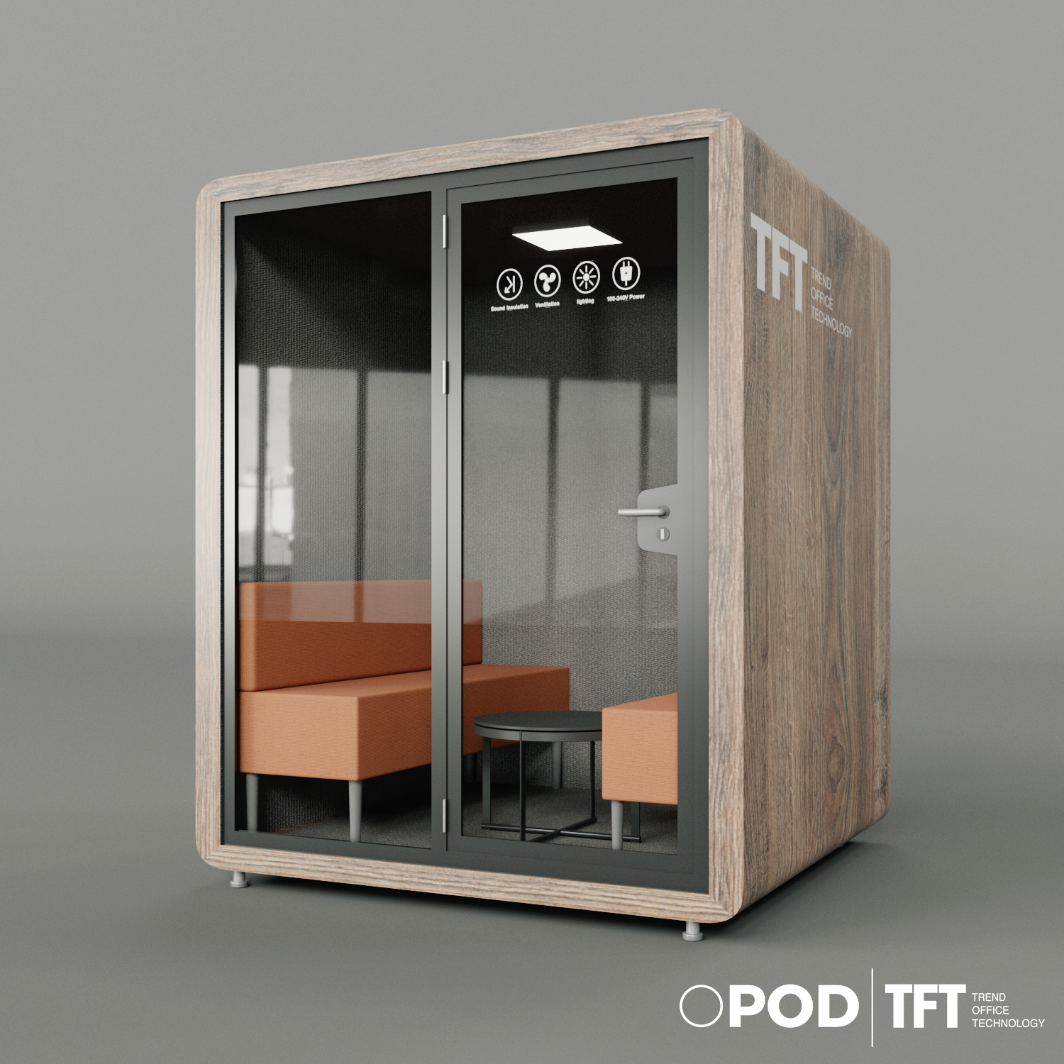 Soundproof Office Pod Framery Acoustics Meeting Booth Europe France, Germany, Spain, Ireland, Italy, Netherlands