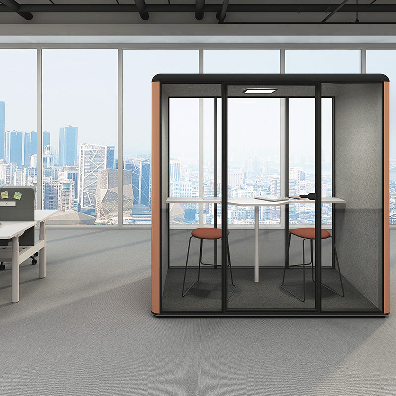 Poppin Phone Booths – Sleek Design, Free Shipping, and Enhanced Office Privacy! Office Phone Booth, Multi-purposes Home Office Work Collaboration Meeting Pod